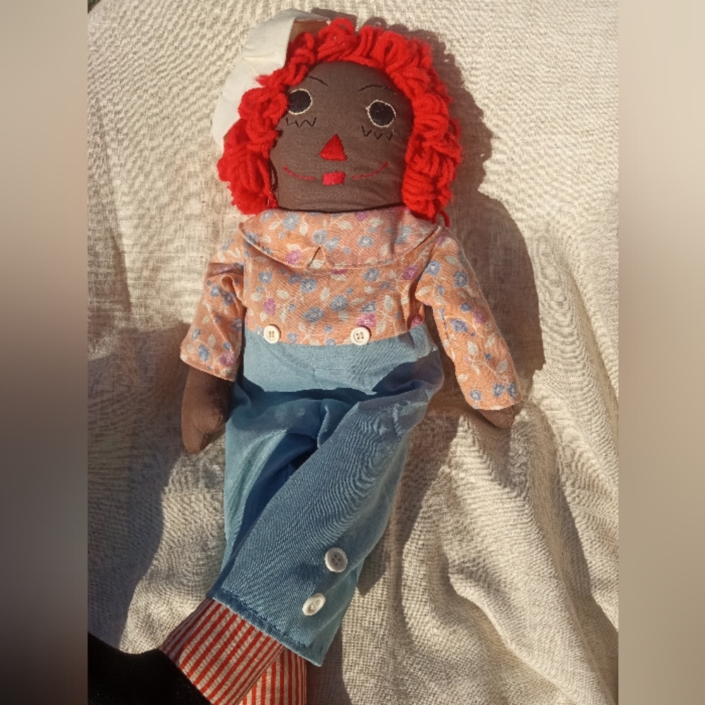 Vintage Red Haired African American Raggedy Ann